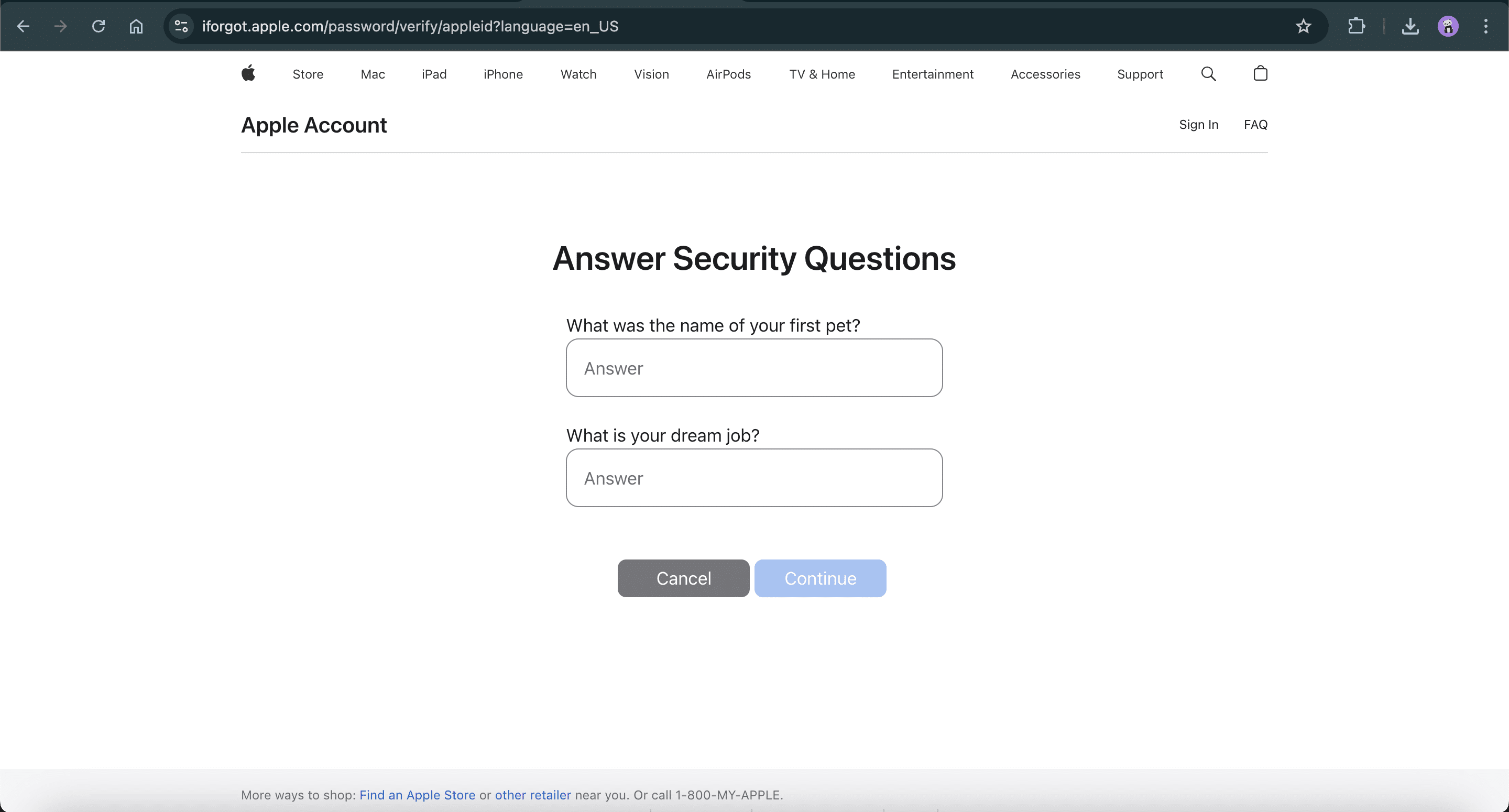 معرفی سایت iforgot.apple.com