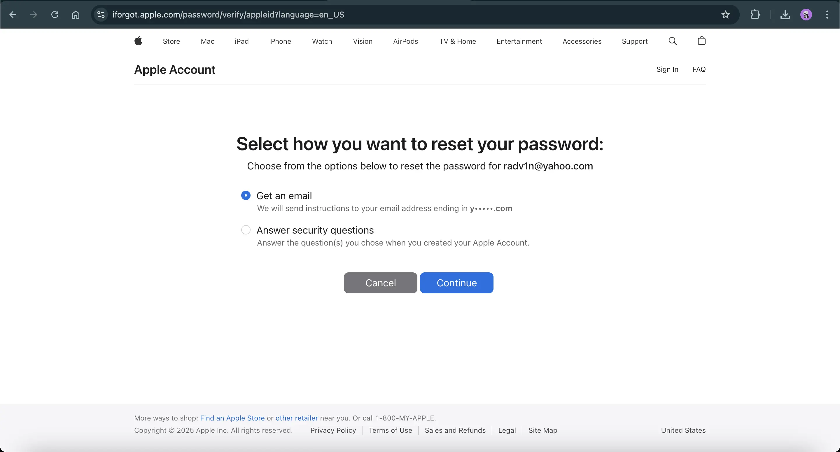 معرفی سایت iforgot.apple.com