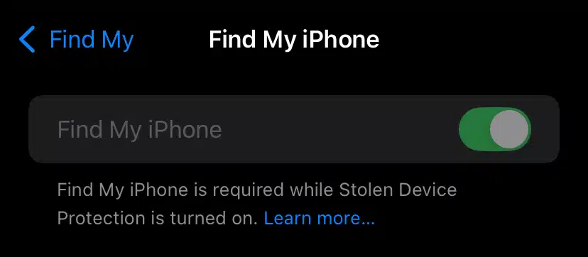 Stolen Device Protection