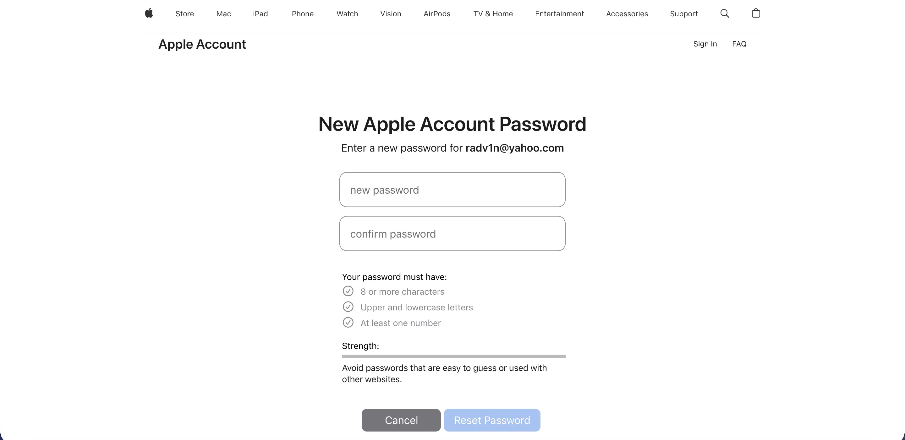 سایت iforgot.apple.com