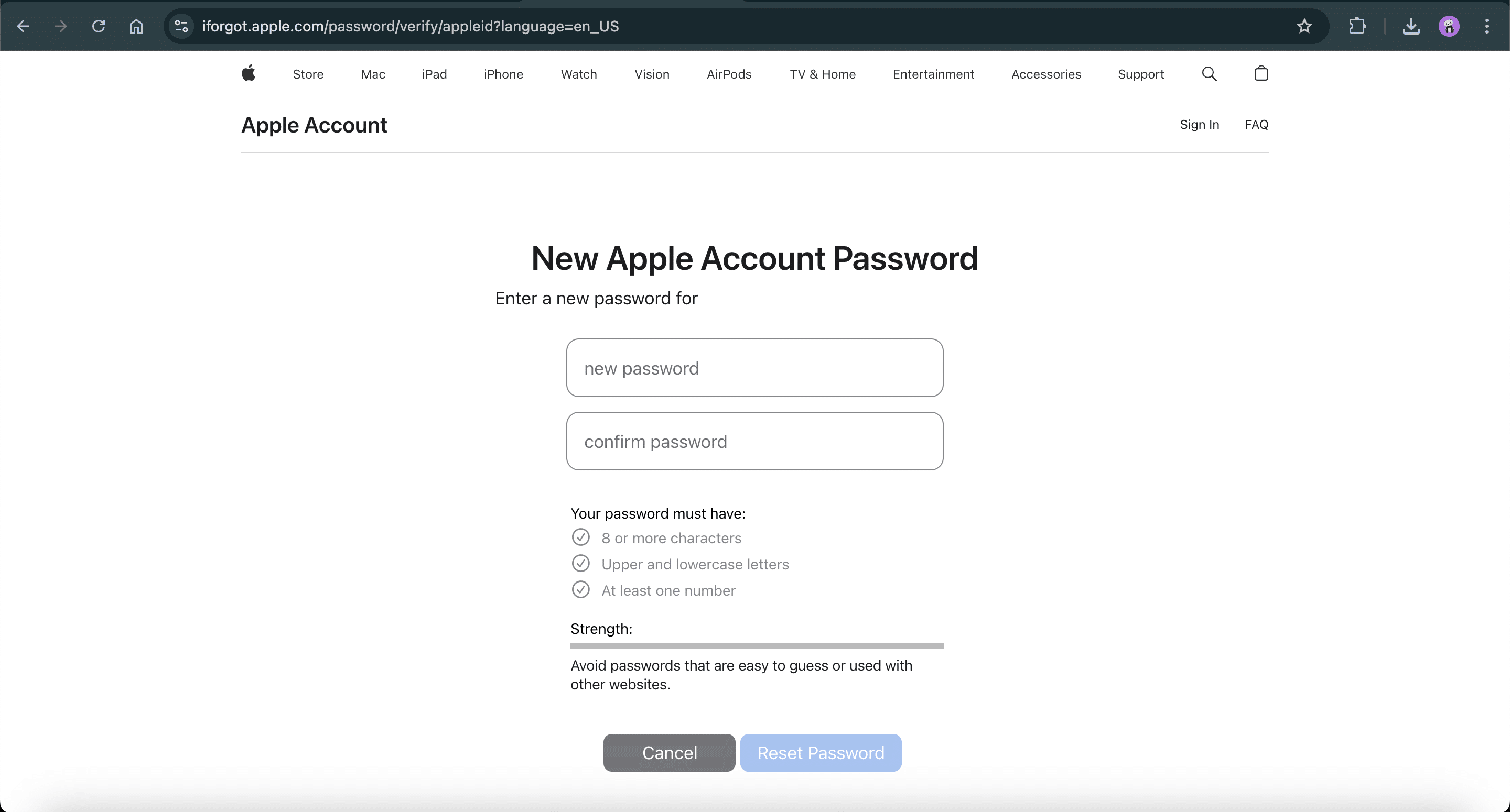 معرفی سایت iforgot.apple.com