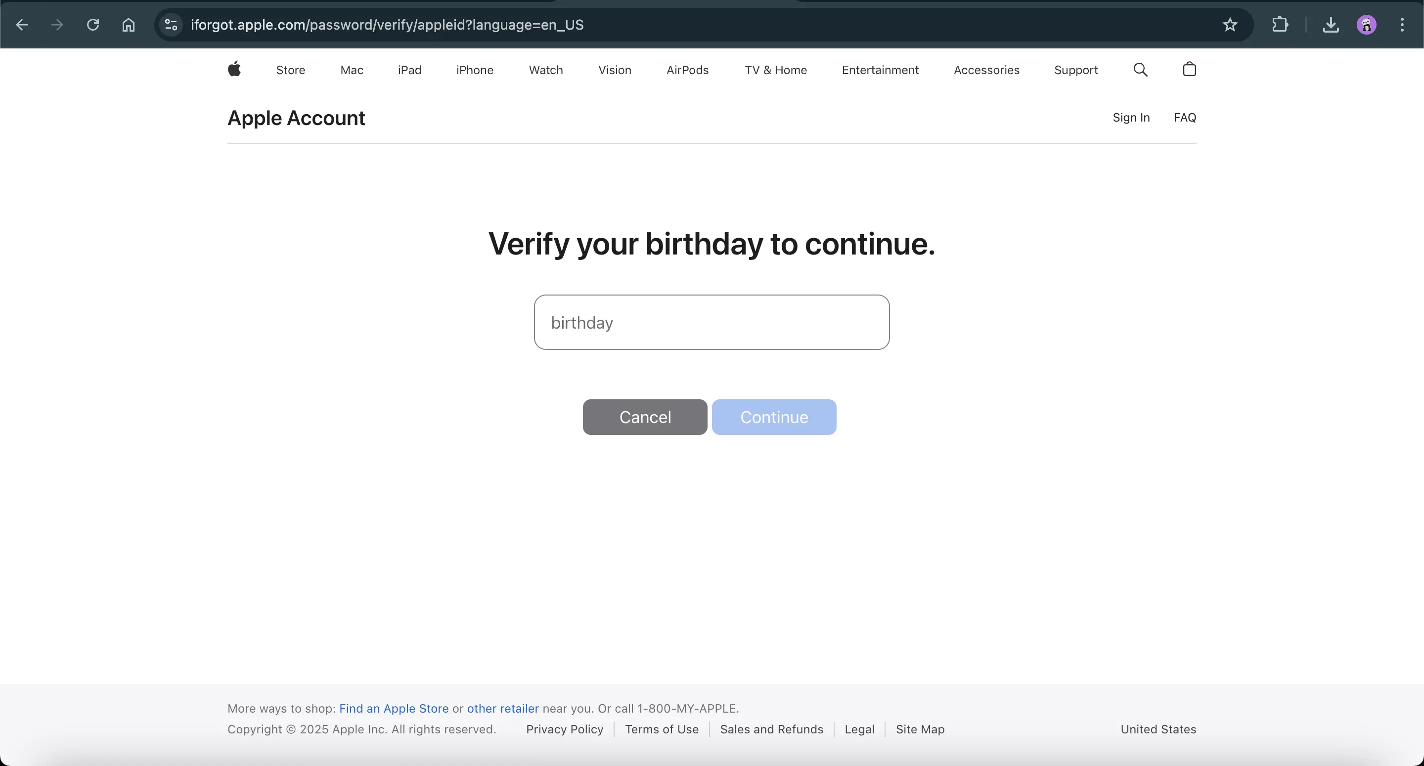 معرفی سایت iforgot.apple.com