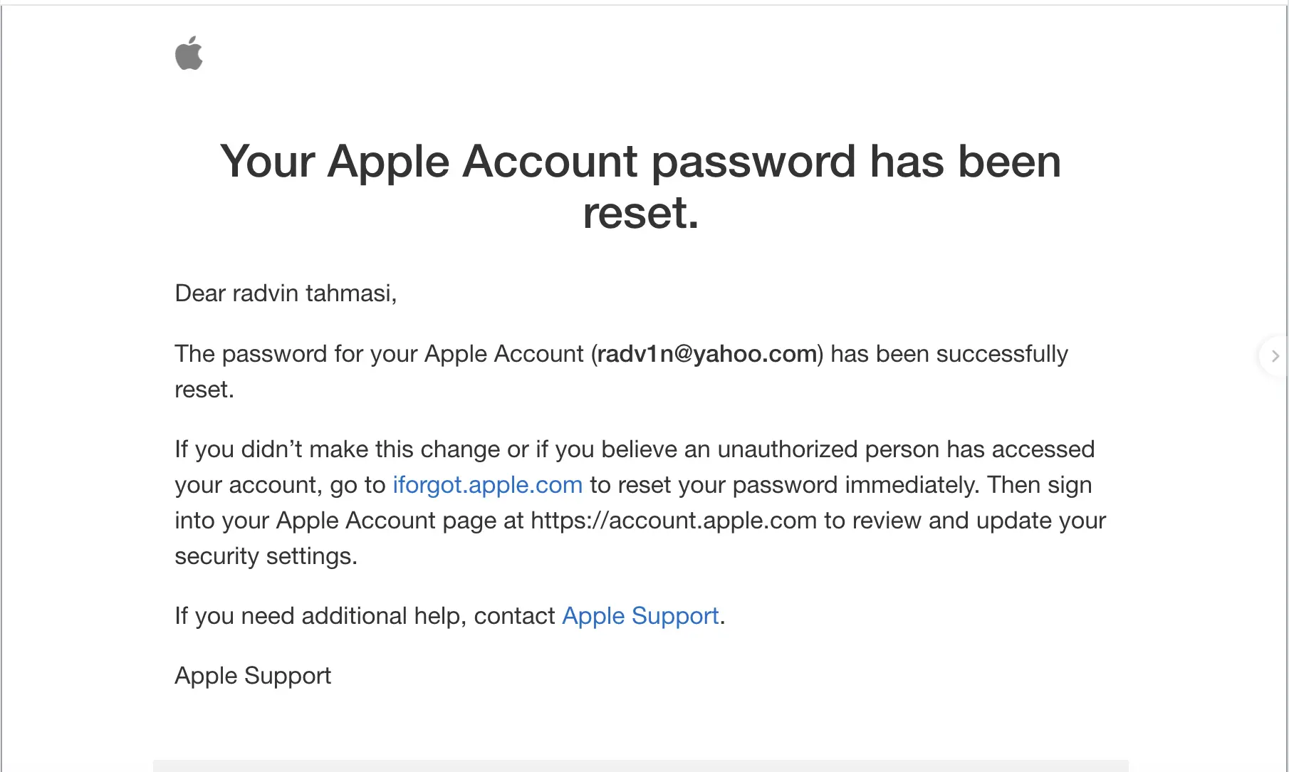 سایت iforgot.apple.com