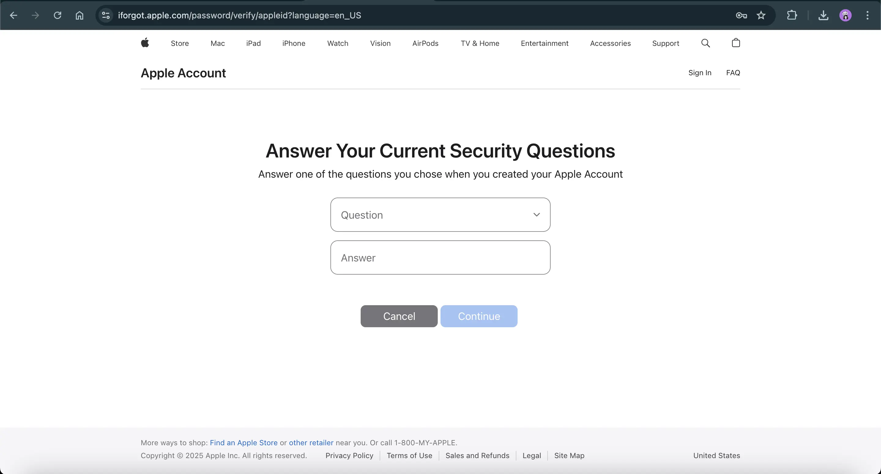 iforgot.apple.com site